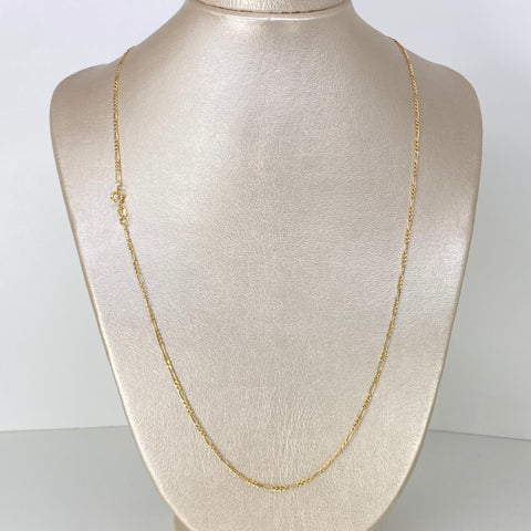 Cadena ● Tres Por Uno 3x1 Oro amarillo 18k 2,46 Gr / 1,8 mm / 60 Cm *