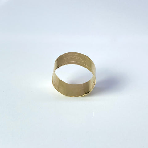 Anillo Grado Oro amarillo 18k / Talla 6 1/2 / 1,56 Gr