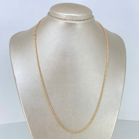 Cadena ● Lazo Oro amarillo 18k +1 / 1,77 Gr / 1,7 mm / 50 Cm