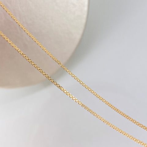 Cadena ● Mini China Oro amarillo 18k 1,80 Gr / 0,9 mm / 45 Cm *