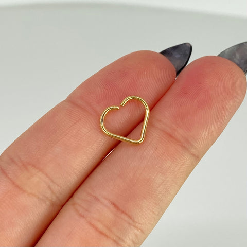 Piercing Corazon / Oro Amarillo 18k (Joya) / 0,0.37gr / 1.2cm / (Oreja) *