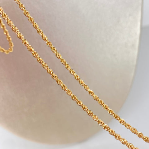 Cadena ● Lazo Oro amarillo 18k +1 / 2,7 Gr / 2,1 mm / 45 Cm *