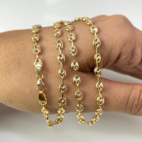 Cadena GC Diamantada Oro amarillo 18k 7,83 Gr / 3,8 mm / 48 Cm *