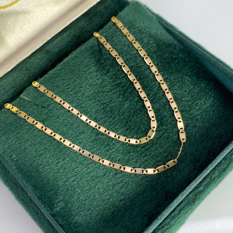 Cadena Italy Plana Oro amarillo 18k 3,45 Gr / 1,7 mm / 60 Cm
