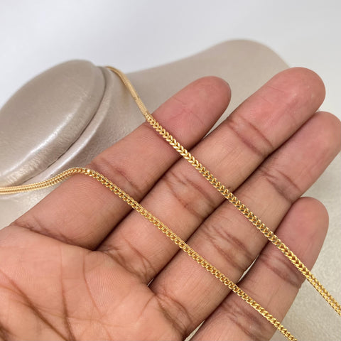 Cadena ● Franco Oro amarillo 18k +2 / 6,6 Gr / 2,1 mm / 60 Cm †