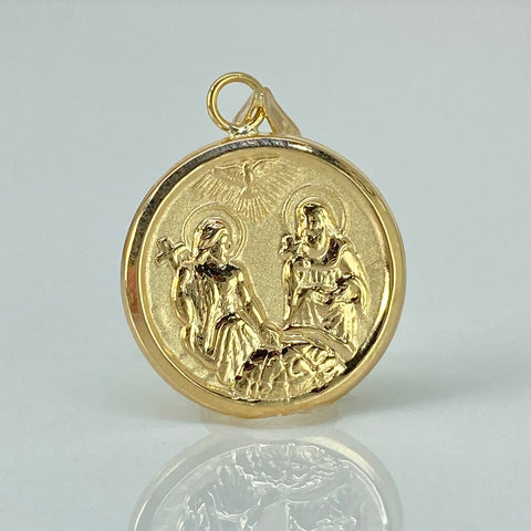 Dije Santisima Trinidad Oro amarillo 18k 1,3 Gr / 1,5 Cm