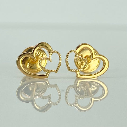 Topos Corazones Oro amarillo 18k 0,68 Gr / 8,1 mm