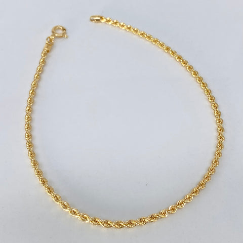 Pulso ● Lazo Oro amarillo 18k +1 / 1,3 Gr / 2 mm / 19,5 Cm *