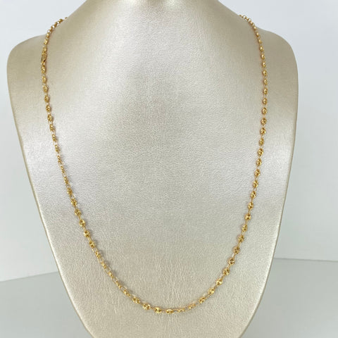Cadena GC Diamantado Oro amarillo 18k 7,82 Gr / 3,3 mm / 60 Cm *