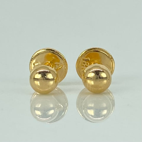 Topos Media Bola Lisa Oro amarillo 18k 0,43 Gr / 4 mm