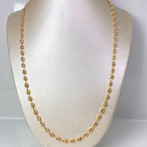 Cadena GC Diamantado Oro amarillo 18k 13,18 Gr / 4,3 mm / 62 Cm