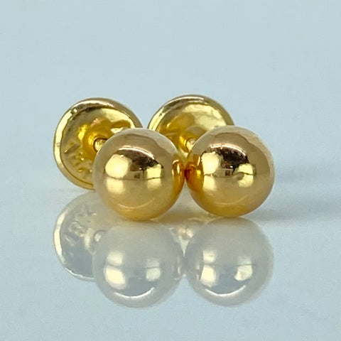 Topos Bolas Lisas Oro amarillo 0,55 Gr / 5 mm *