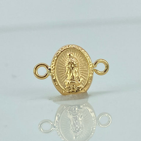 Herraje Virgen Guadalupe Oro amarillo 18k 0,46 Gr / 1,5 Cm  *