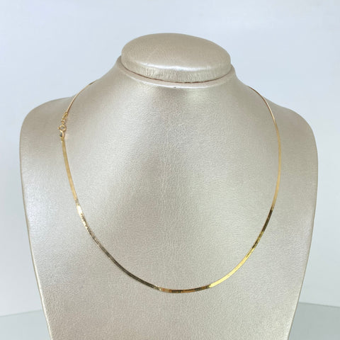 Cadena ● Espejo Oro amarillo 18k +3 / 2,76 Gr / 2 mm / 45 Cm *
