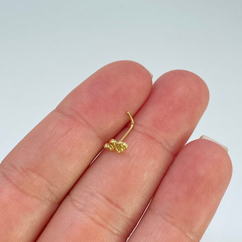 Piercing Serpiente/ Oro Amarillo 18k (Joya) / 0,24 gr / 6,2 mm / (Nariz)