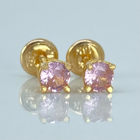 Topos Circon Rosa Oro amarillo 1,05 Gr / 4,2 mm *