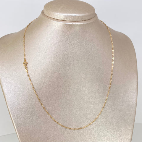 Cadena ● GC Italy Oro amarillo 18k +1 / 1,11 Gr / 1,6 mm / 45 Cm *
