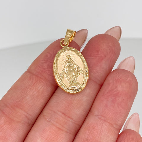 Dije Virgen Milagrosa Oro amarillo 1,54 Gr / 3,4 Cm *