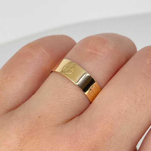 Anillo Tornillos CT Oro amarillo / Talla 7 1/4 / 1,77 Gr