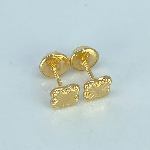 Topos Trebol Diamantado Oro amarillo 0,55 Gr / 5,1 mm †