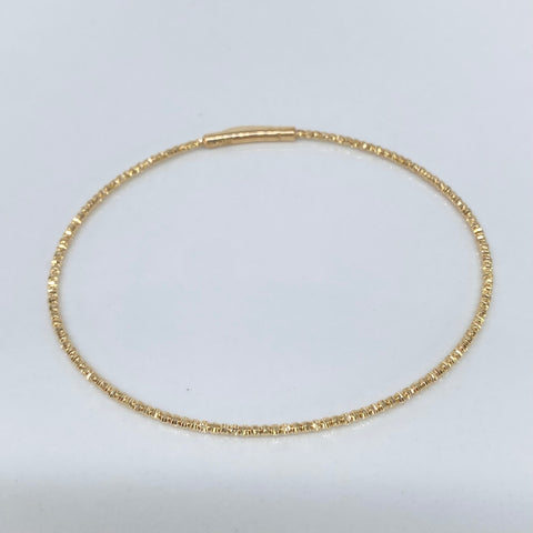 Pulso ● Bolas Diamantadas Oro amarillo 18k +4 / 2,15 Gr / 1,5 mm / 19 Cm †