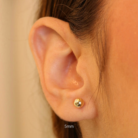 Topos Bolas Lisas Oro amarillo 0,6 Gr / 5 mm †