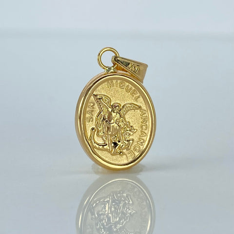 Dije San Miguel Arcangel Oro amarillo 1,1 Gr / 2,5 Cm †