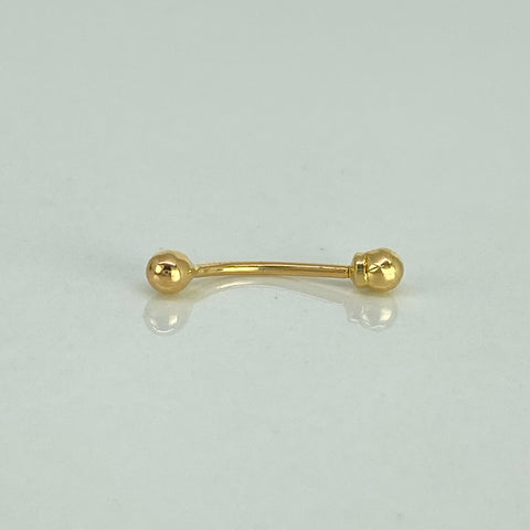 Piercing Bola / Oro Amarillo 18k (Joya) / 0,35gr / 3mm / (Ombligo)