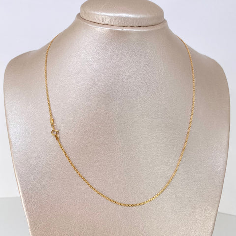 Cadena ● China Oro amarillo 18k 2,15 Gr / 1,4 mm / 45 Cm †