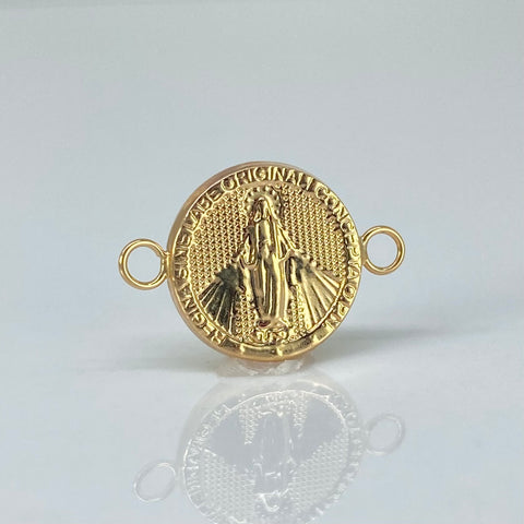 Herraje Virgen Milagrosa Oro amarillo 18k 0,75 Gr / 1,8 Cm †