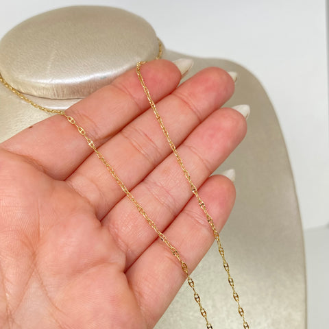 Cadena ● GC Italy Oro amarillo 18k +1 / 1,11 Gr / 1,6 mm / 45 Cm *