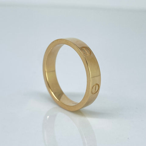 Anillo Argolla CT Oro amarillo / Talla 9 / 6,86 Gr / 4,2 mm *