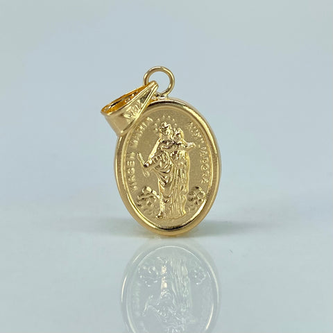 Dije Virgen Maria Auxiliadora Oro amarillo 1,1 Gr / 2,5 Cm