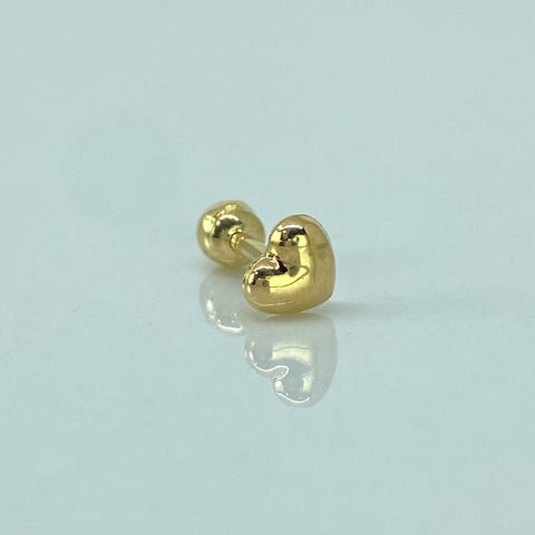 Piercing Corazon / Oro Amarillo 18k (Joya) / 0,3gr / 1.2cm / (Oreja) *