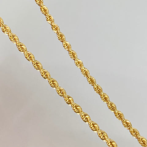 Cadena ● Lazo Oro amarillo 18k +1 / 3,06 Gr / 2 mm / 45 Cm *