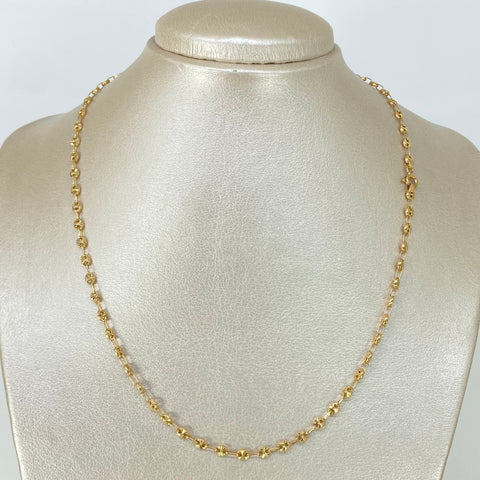 Cadena GC Diamantado Oro amarillo 18k 5,76 Gr / 3,3 mm / 45 Cm †