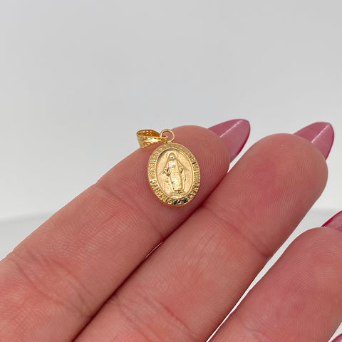 Dije Virgen Milagrosa Oro amarillo 0,6 Gr / 2 Cm †