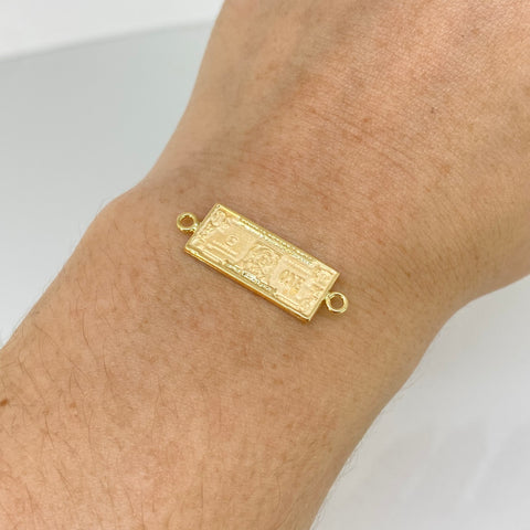Herraje Dolar Oro amarillo 18k 1,3 Gr / 2,7 Cm †