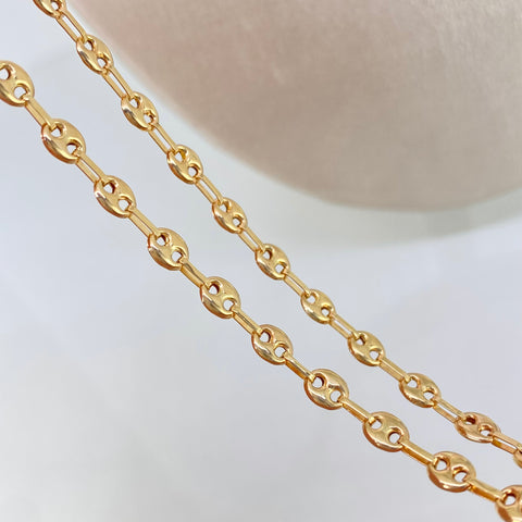 Cadena GC Oro amarillo 18k 6,00 Gr / 4 mm / 45 Cm *