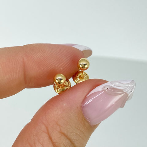 Topos Bolas Lisas Oro amarillo 0,48 Gr / 4 mm *