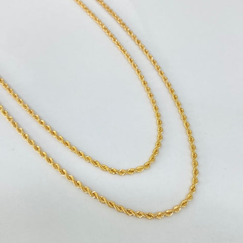 Cadena ● Lazo Oro amarillo 18k +1 / 2,63 Gr / 1,6 mm / 50 Cm *