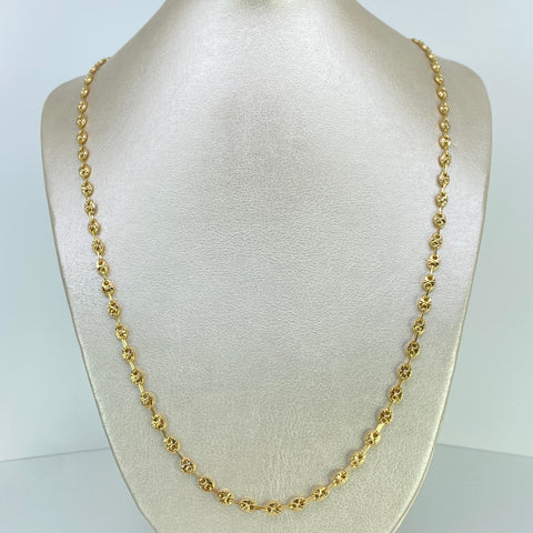 Cadena GC Diamantada Oro amarillo 18k 13,31 Gr / 4,5 mm / 64 Cm *