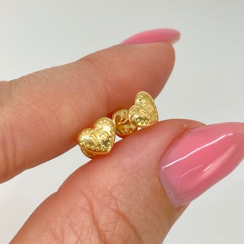 Topos Corazon 15años Oro amarillo 18k 0,6 Gr / 6,6 mm *