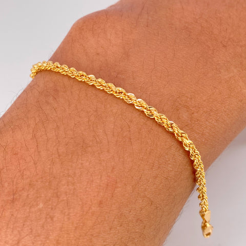 Pulso ● Lazo Oro amarillo 18k +1 / 2,32 Gr / 2,4 mm / 19 Cm
