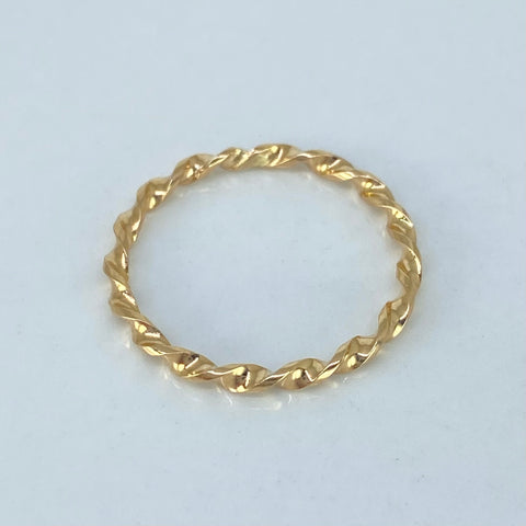 Anillo Entorchado Oro amarillo / Talla 6 1/2 / 1,04 Gr