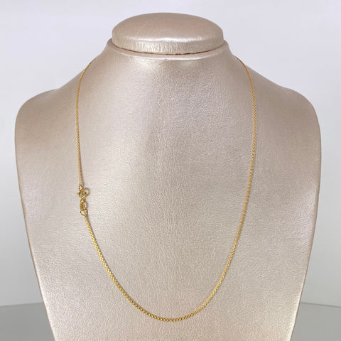 Cadena ● China Oro amarillo 18k 2,5 Gr / 1,4 mm / 45 Cm