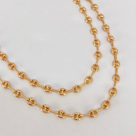 Cadena GC Diamantado Oro amarillo 5,75 Gr / 3,3 mm / 50 Cm *