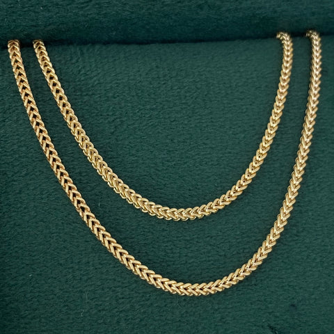 Cadena ● Franco Oro amarillo 18k +2 / 5,5 Gr / 1,8 mm / 50 Cm