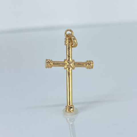 Dije Cruz Oro amarillo 18k 1,75 Gr / 3 Cm  *
