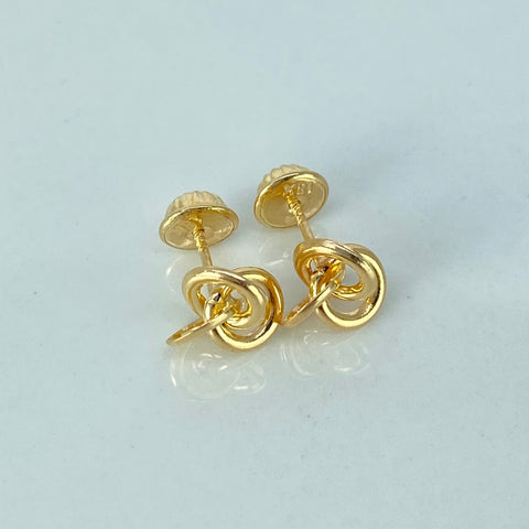 Topos Flor Aros Oro amarillo 0,7 Gr / 7,7 mm †